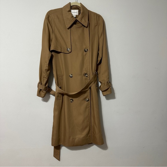 CLUB MONACO Everywear Trench Coat Beige Sz S - Picture 2 of 14